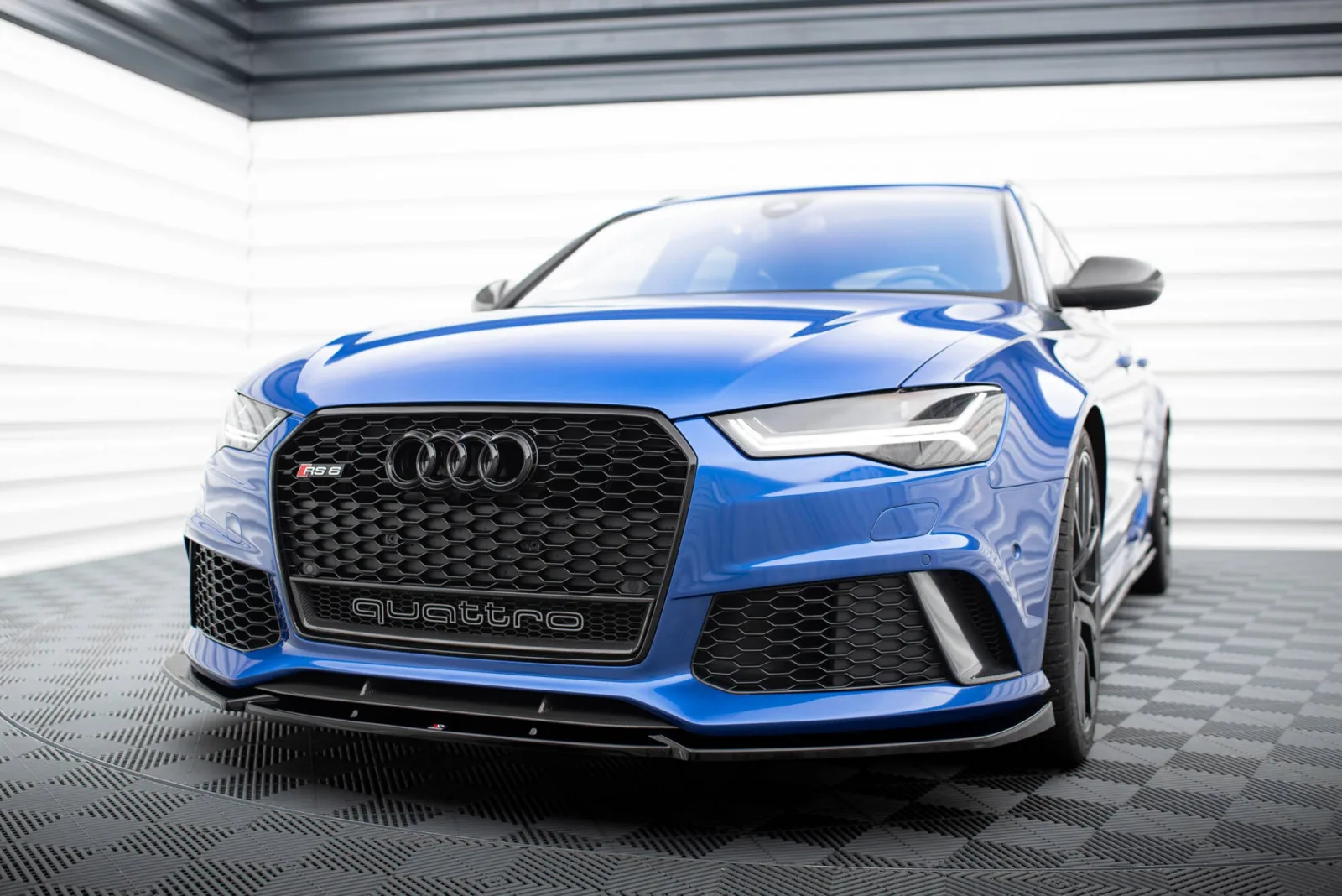 Front Splitter V.4 compatible with Audi RS6 C7 / C7 Facelift