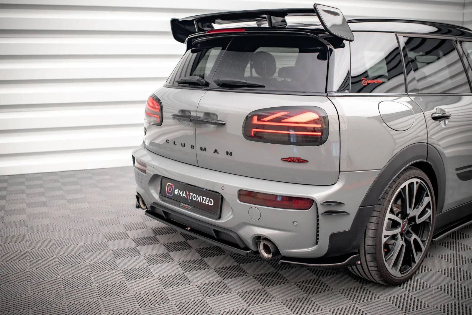 Rear Splitter compatible with Mini Cooper Clubman John Cooper Works F54 Facelift
