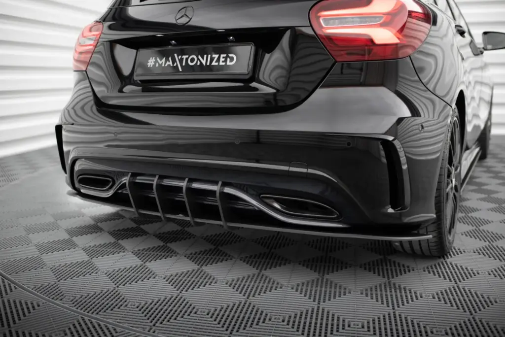 Rear Diffuser Street Pro compatible with Mercedes-Benz A AMG-Line W176 Facelift