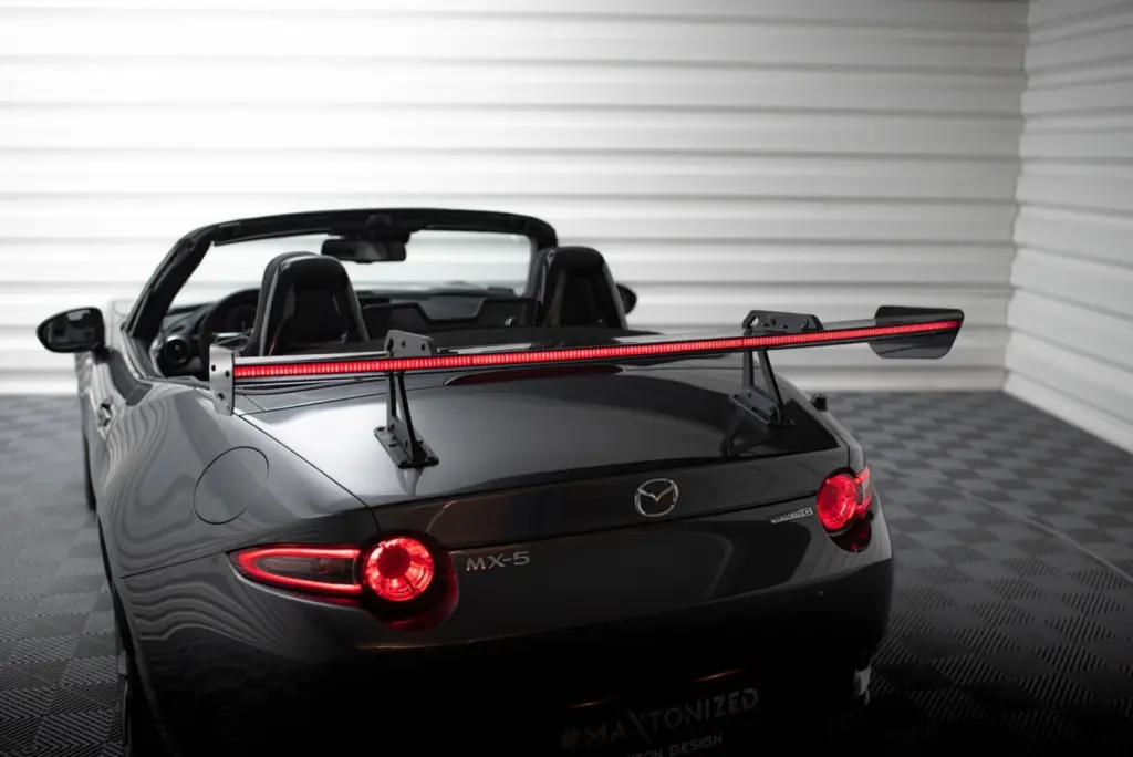 Carbon Spoiler With Top Mounts + LED compatible with Mazda MX-5 ND (Mk4)