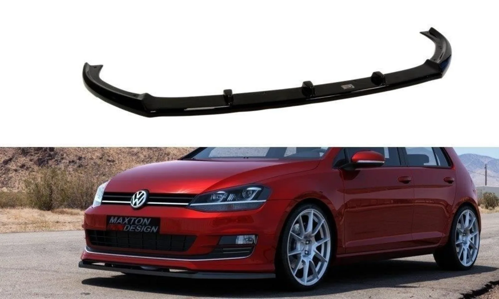 Front Splitter compatible with Volkswagen Golf Mk7 For Sport Pack