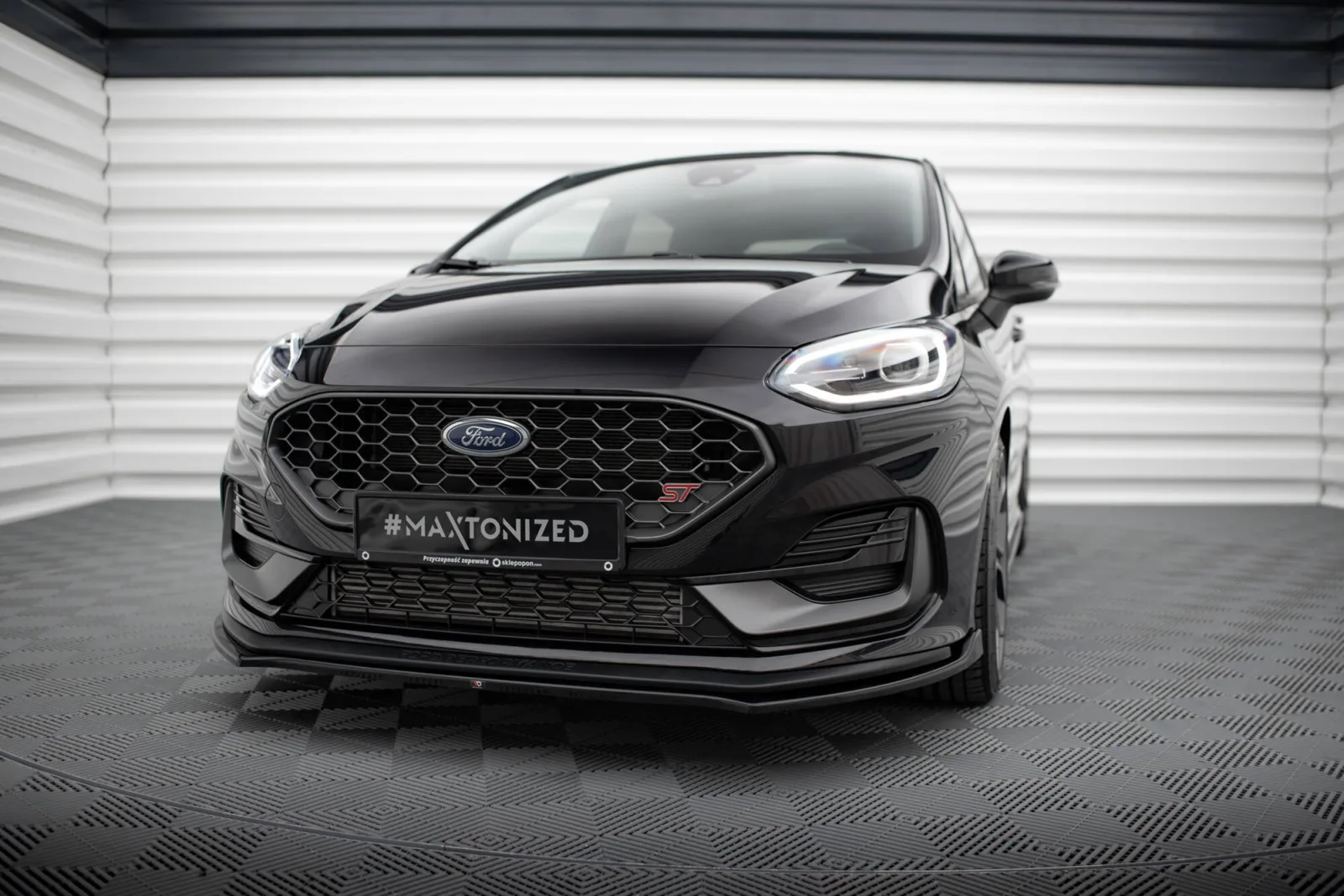 Front Splitter V.1 compatible with Ford Fiesta ST / ST-line Mk8 Facelift