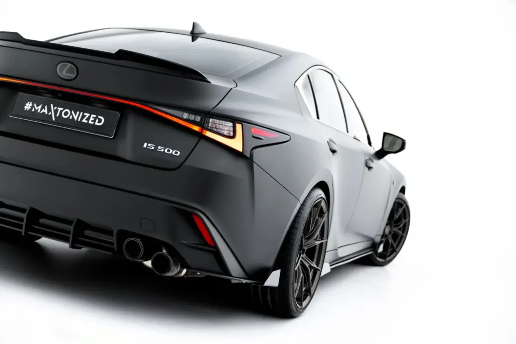 Rear Side Splitters Street Pro + Flaps compatible with Lexus IS 500 Mk3 Facelift 2 (XE30)
