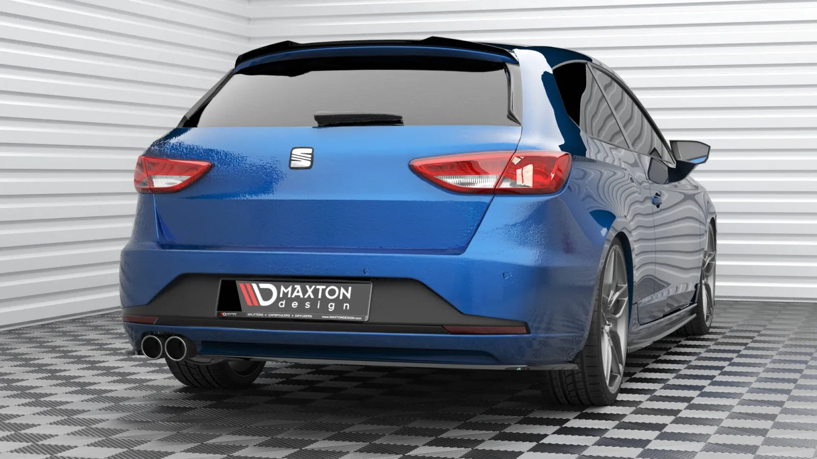 Rear Side Splitters V.3 compatible with Seat Leon FR Sportstourer Mk3