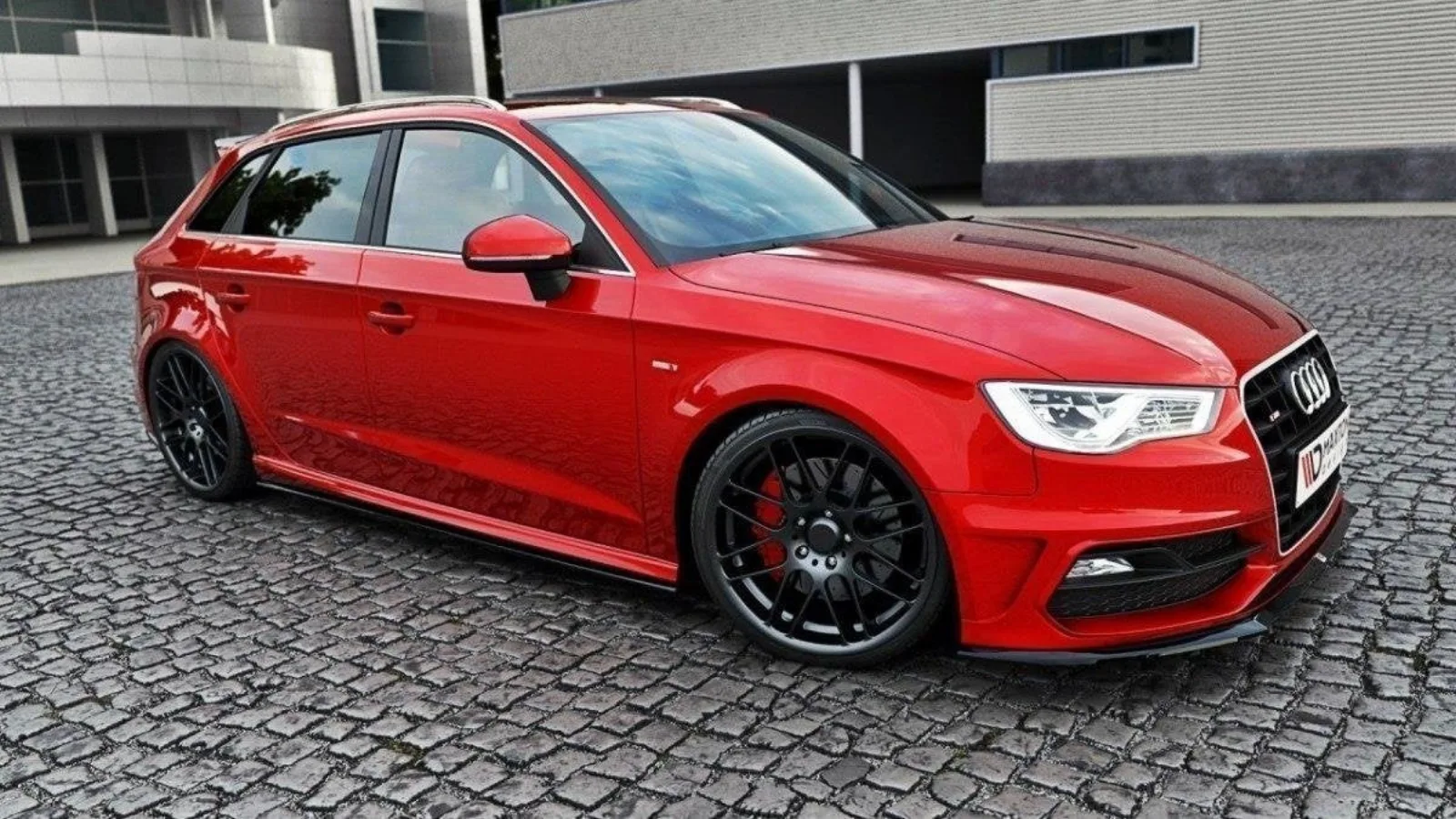 Side Skirts Diffusers V.1 compatible with Audi S3 / A3 S-Line Sportback 8V / 8V Facelift