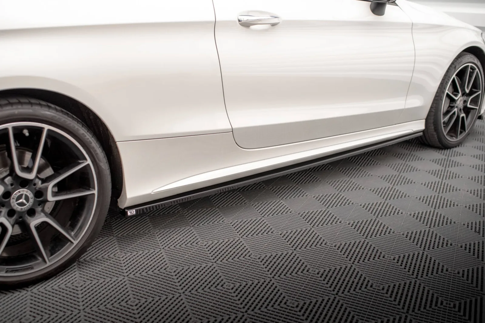 Side Skirts Diffusers compatible with Mercedes-Benz C Coupe AMG-Line C205 Facelift
