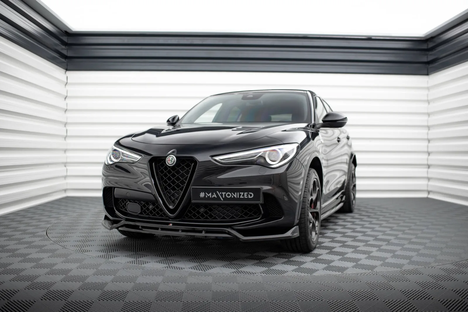 Front Splitter compatible with Alfa Romeo Stelvio Quadrifoglio Mk1