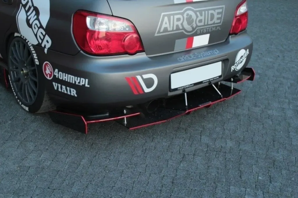 Rear Diffuser compatible with Subaru Impreza MK2 WRX STI (Blobeye)