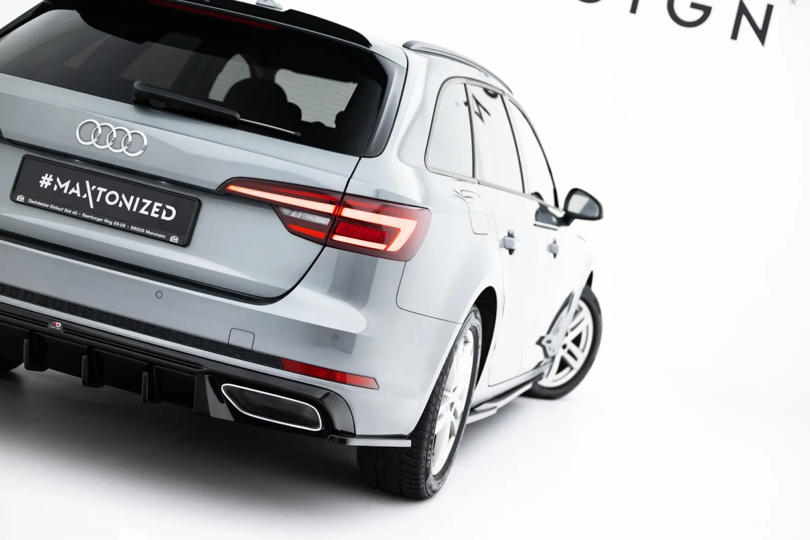 Rear Side Splitters compatible with Audi A4 / A4 S-Line / S4 Sedan / Avant B9