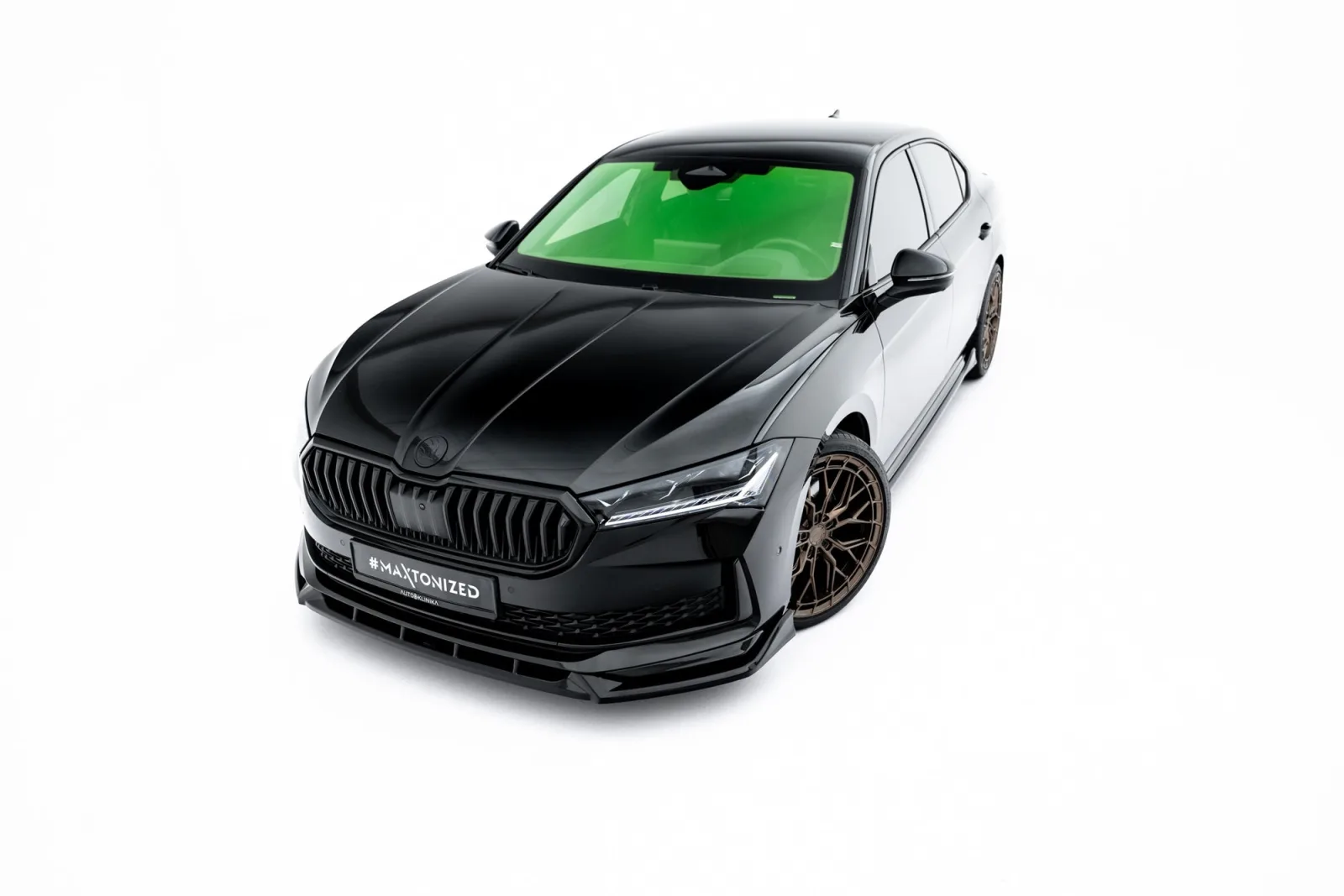 Front Splitter V.2 compatible with Skoda Superb Sportline Mk4