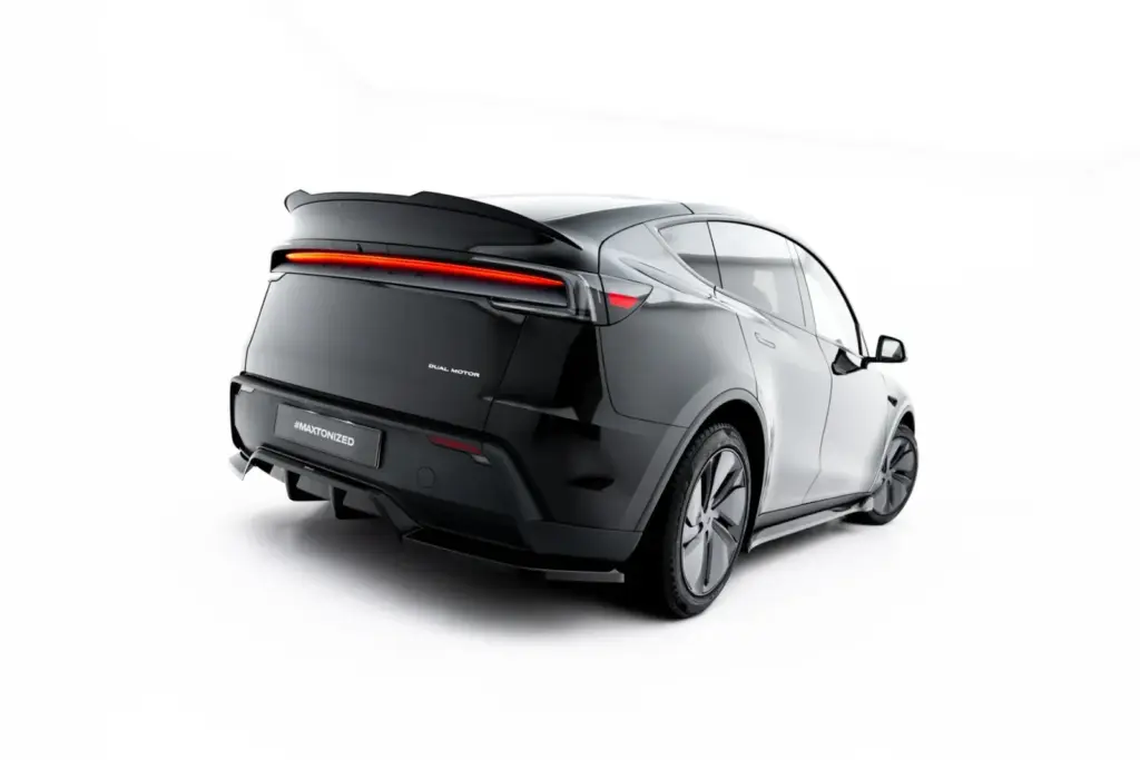 Rear Splitter (With Diffuser) compatible with Tesla Model Y Premium Mk1 Facelift