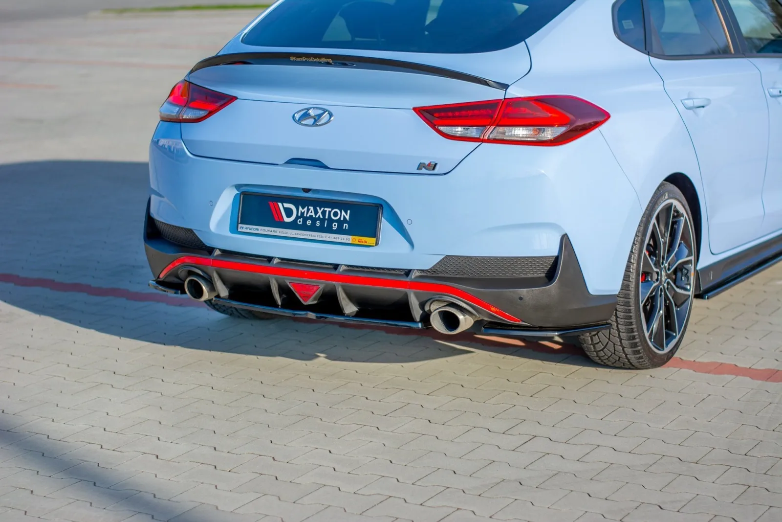 Rear Splitter compatible with Hyundai I30 N Mk3 Fastback