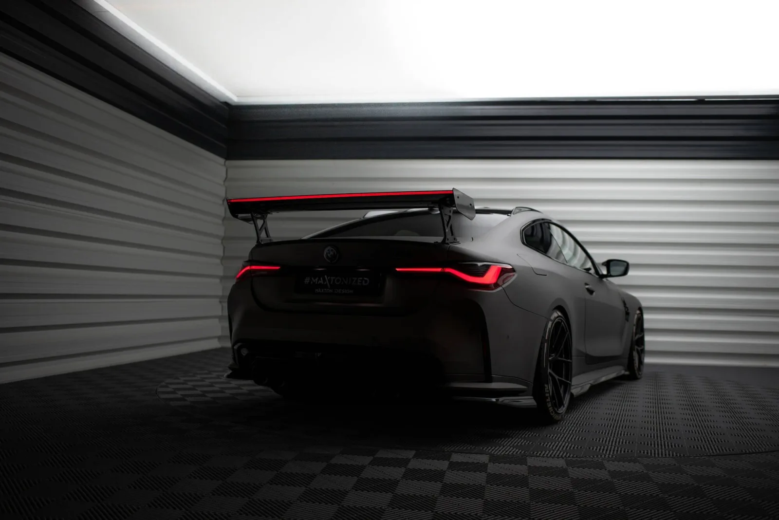 Carbon Spoiler With External Brackets + LED compatible with BMW M4 G82 / G82 Facelift / M440i / 4 M-Pack G22 / G22 Facelift
