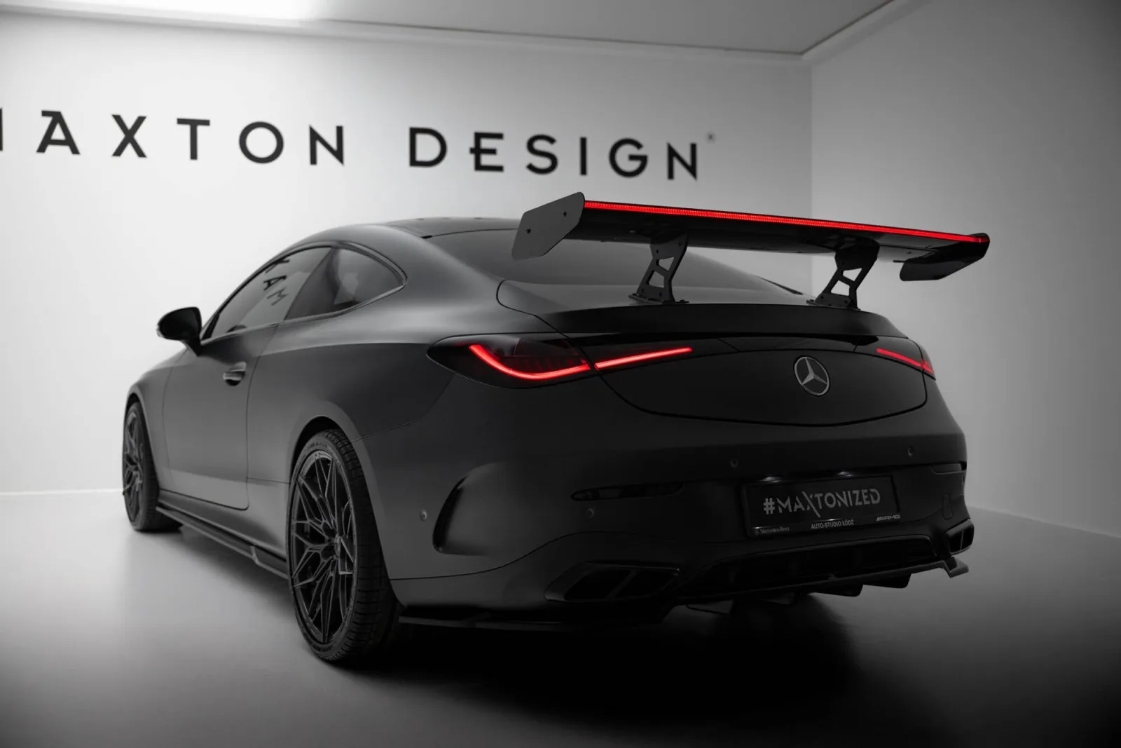 Carbon Spoiler V.2 + LED compatible with Mercedes-Benz CLE AMG-Line C236