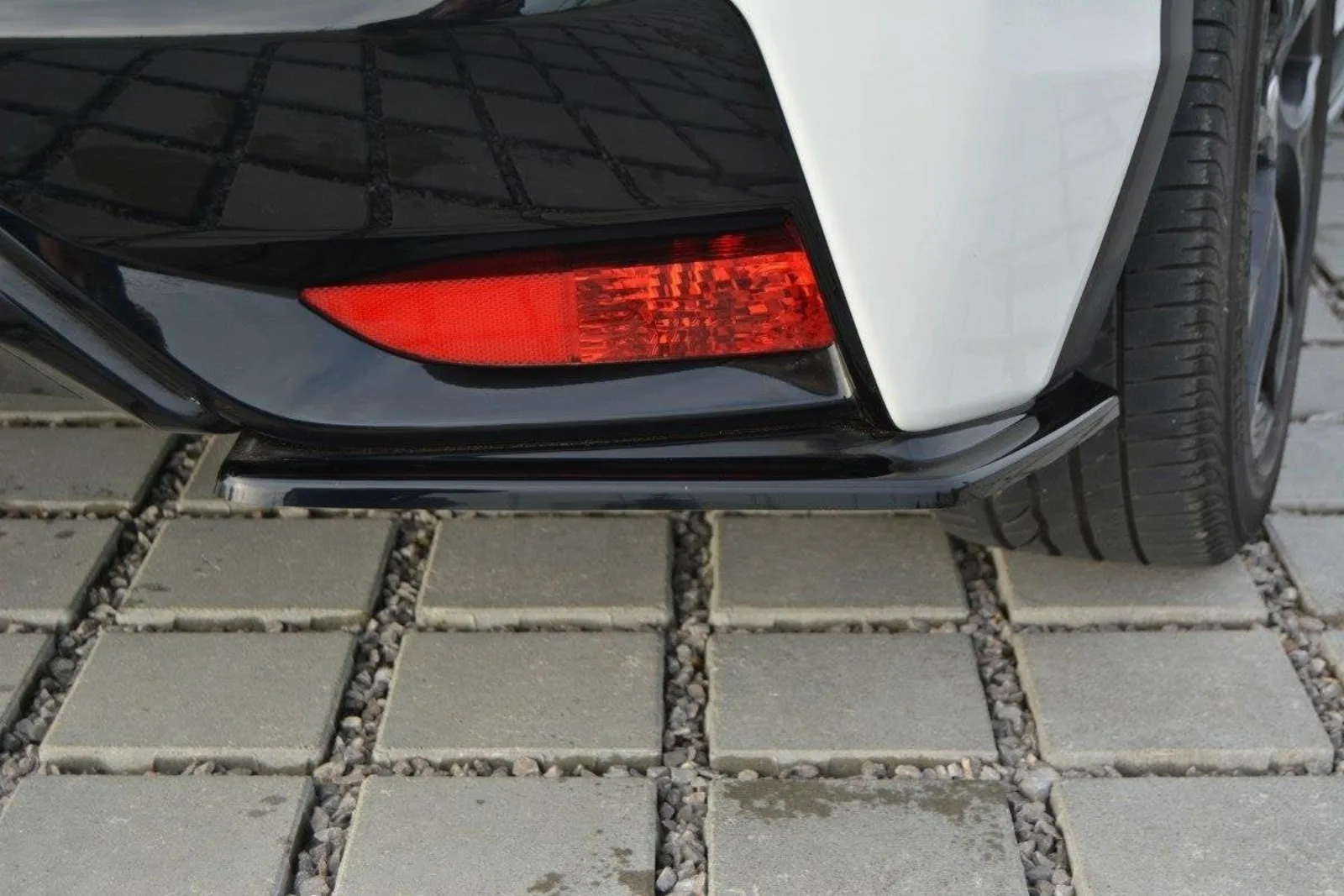 Rear Side Splitters compatible with Honda Civic Mk9 Facelift
