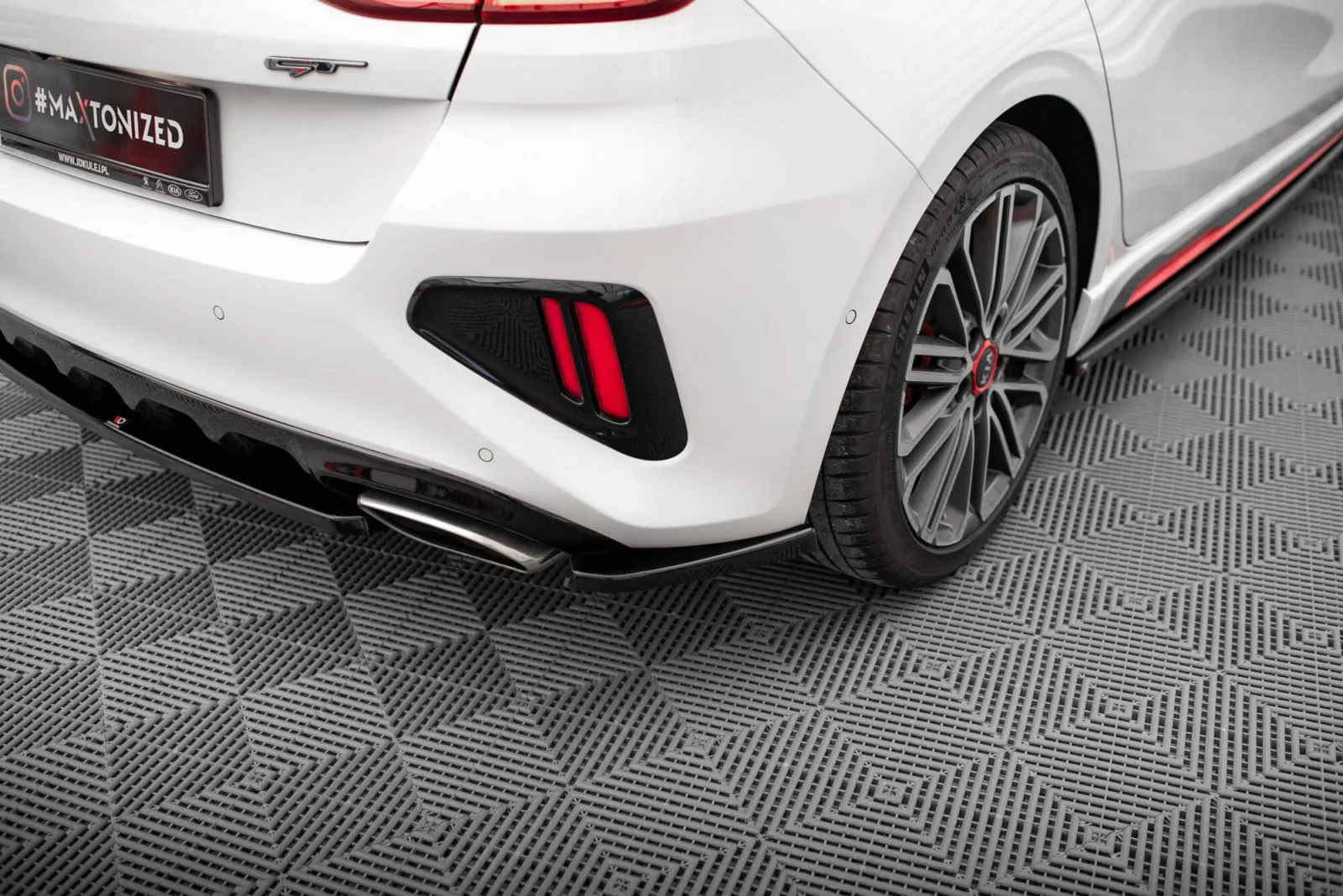 Rear Side Splitters compatible with Kia Ceed GT Mk3