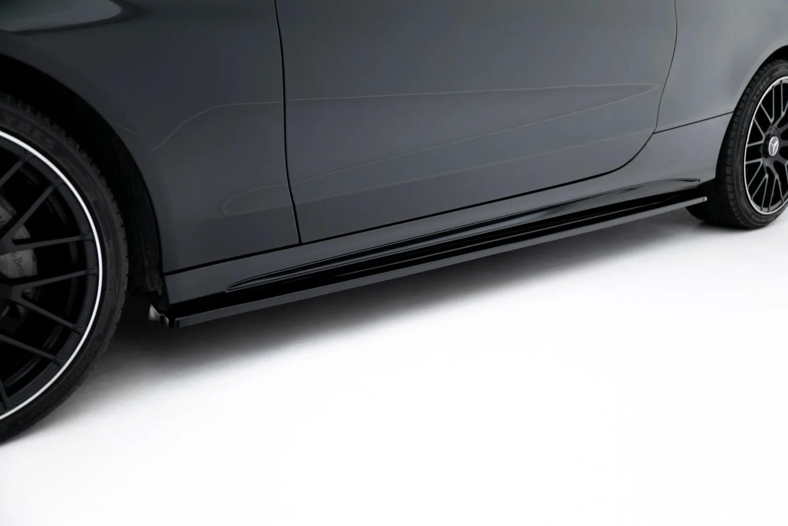 Side Skirts Diffusers compatible with Mercedes-Benz C Coupe AMG-Line C205