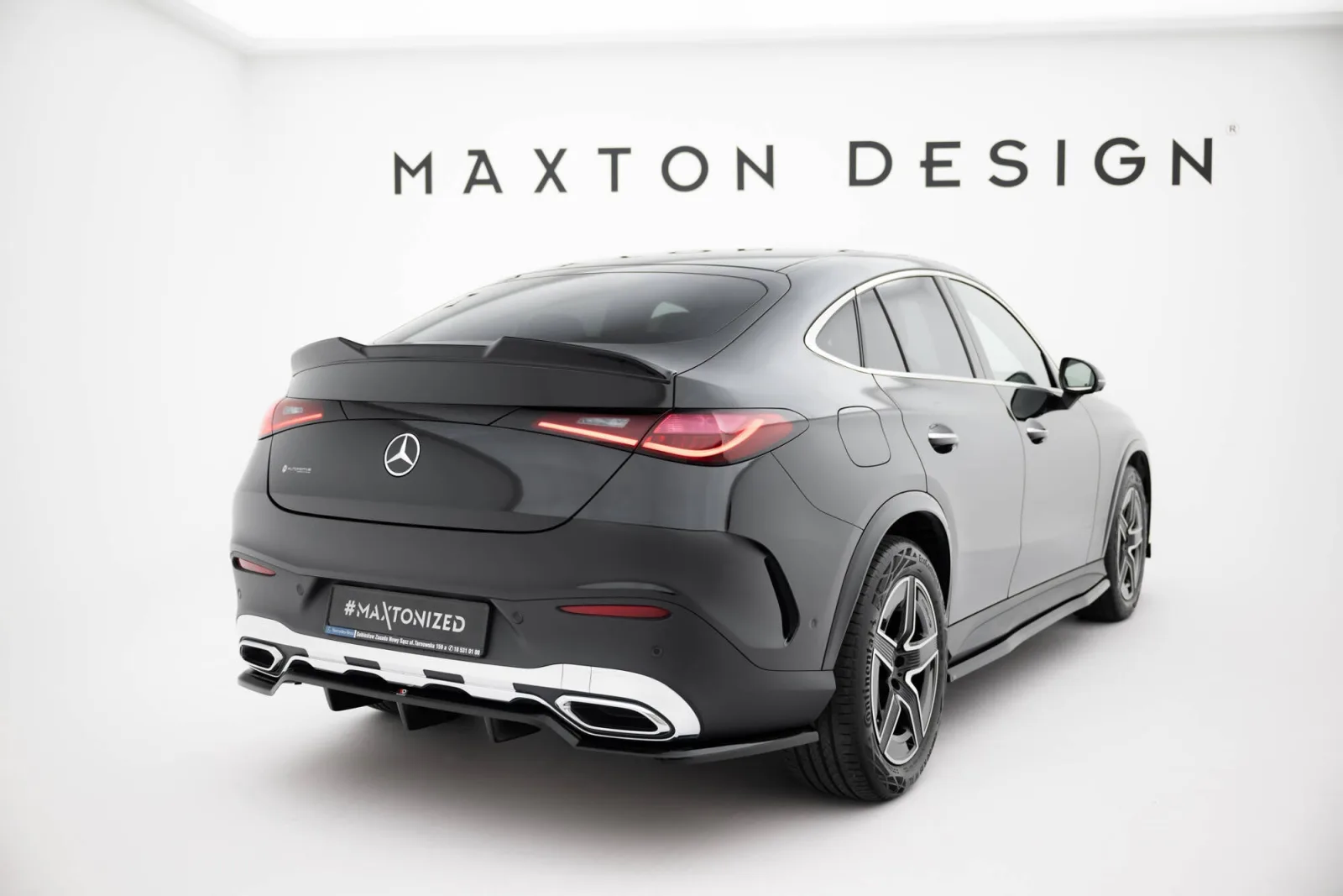 Rear Splitter (With Diffuser) compatible with Mercedes-Benz GLC Coupe AMG-Line C254