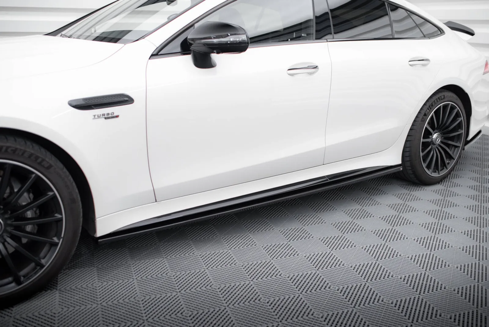 Side Skirts Diffusers compatible with Mercedes-AMG GT 43 4 Door Coupe V8 Styling Package X290