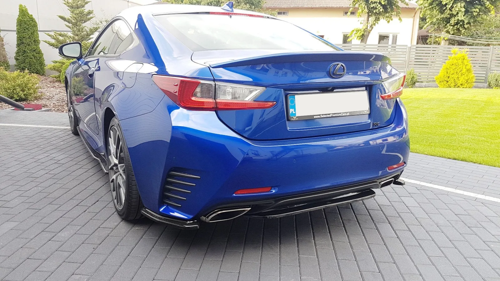 Rear Splitter compatible with Lexus Rc Mk1