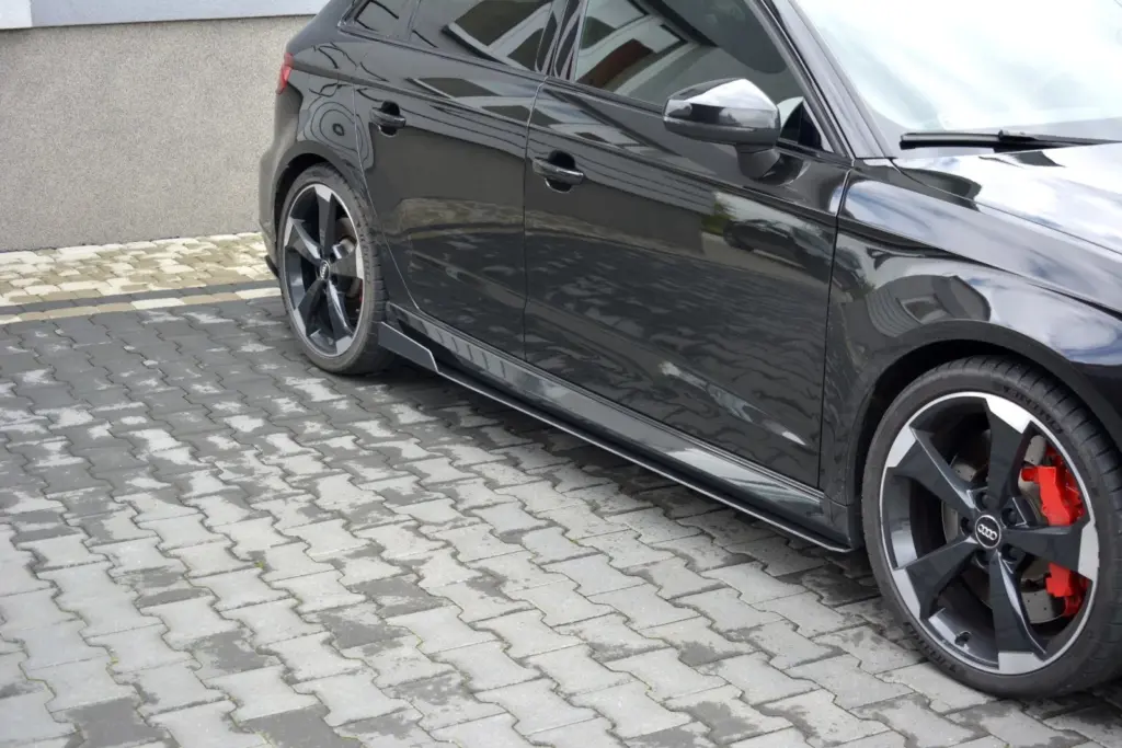 Side Skirts Diffusers Racing V.2 compatible with Audi RS3 Sportback 8V Facelift