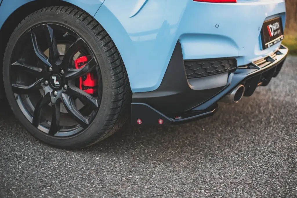 Rear Side Splitters V.7 + Flaps compatible with Hyundai I30 N Mk3 Hatchback
