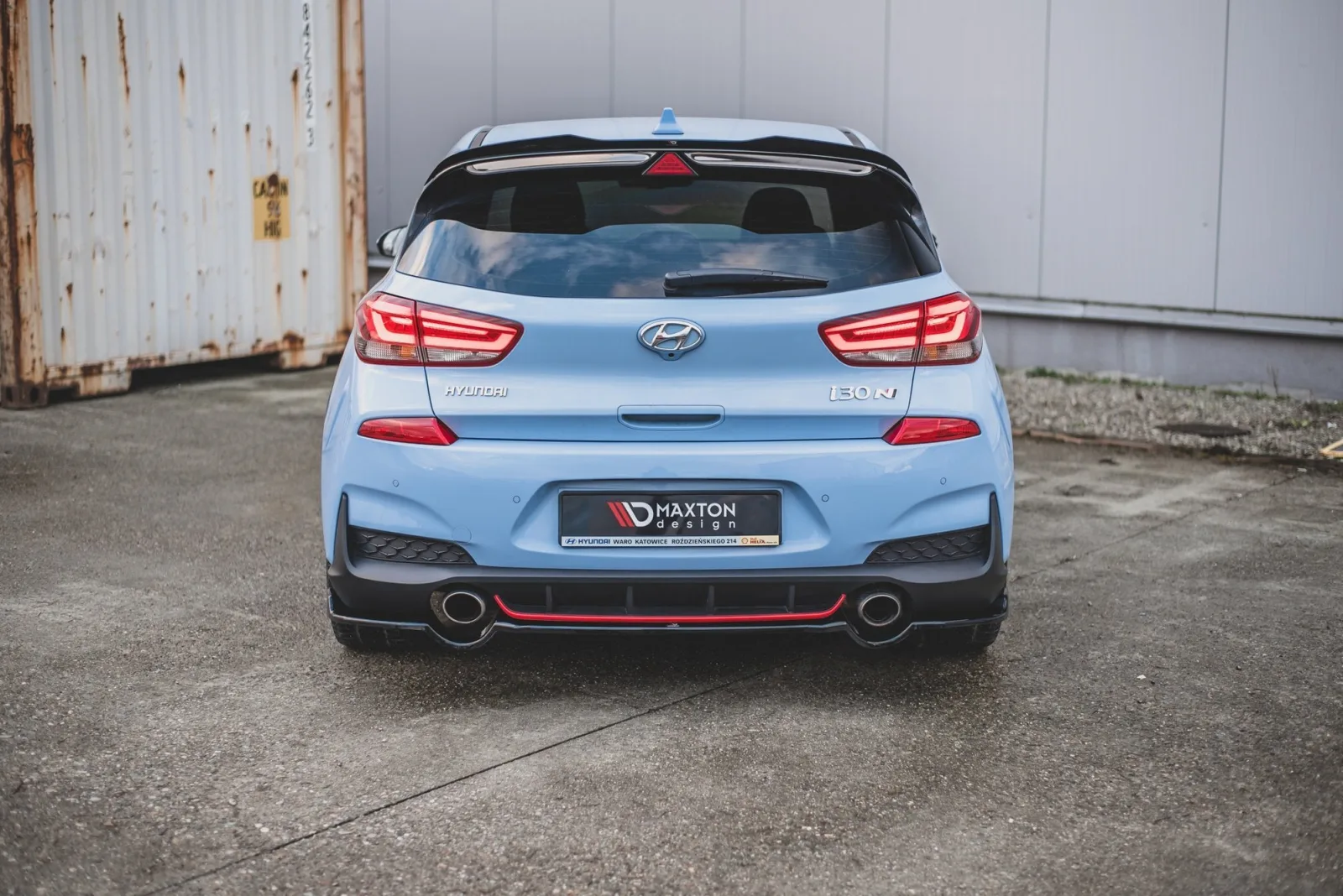 Rear Splitter compatible with Hyundai I30 N Mk3 Hatchback