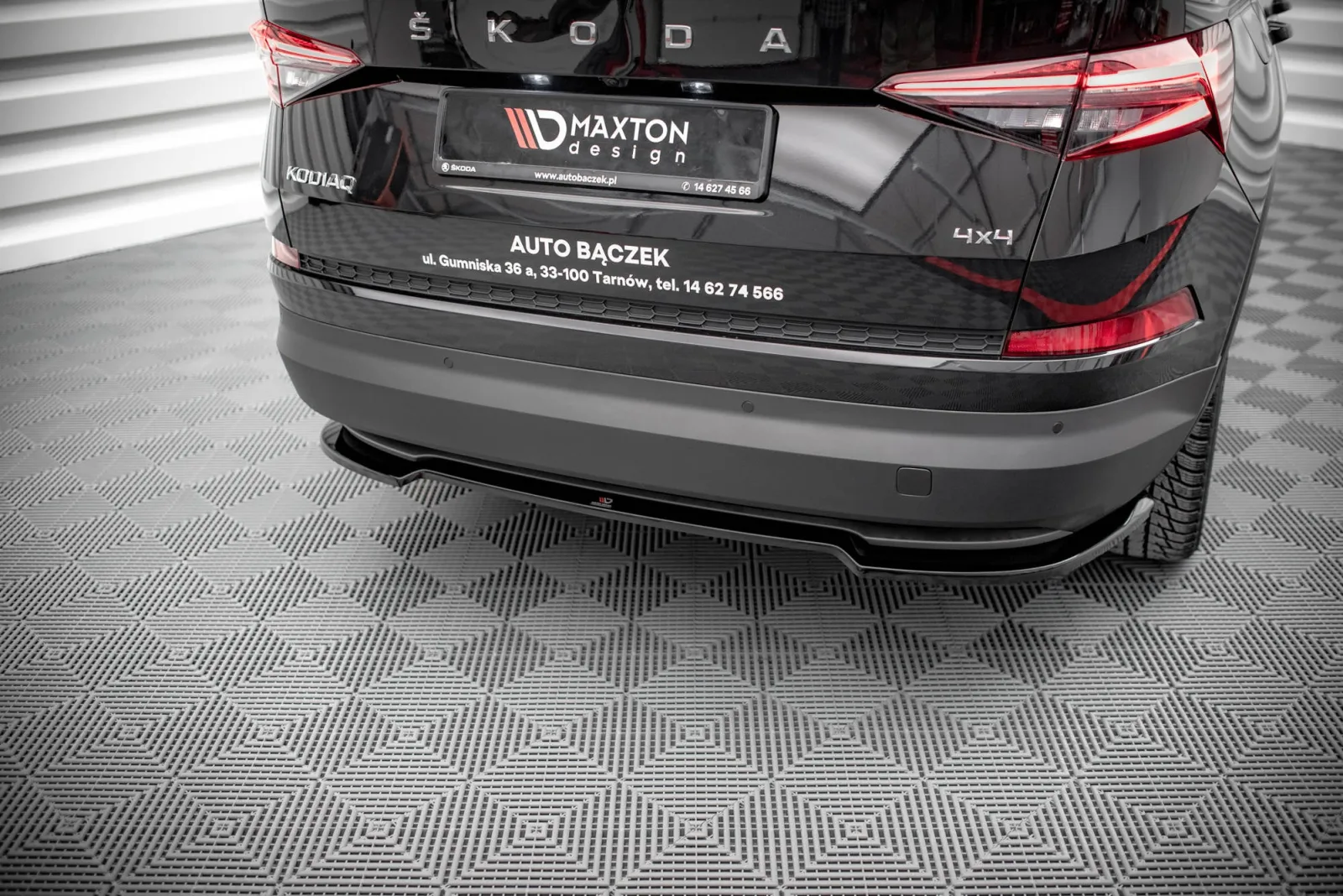 Rear Splitter compatible with Skoda Kodiaq Mk1 Facelift