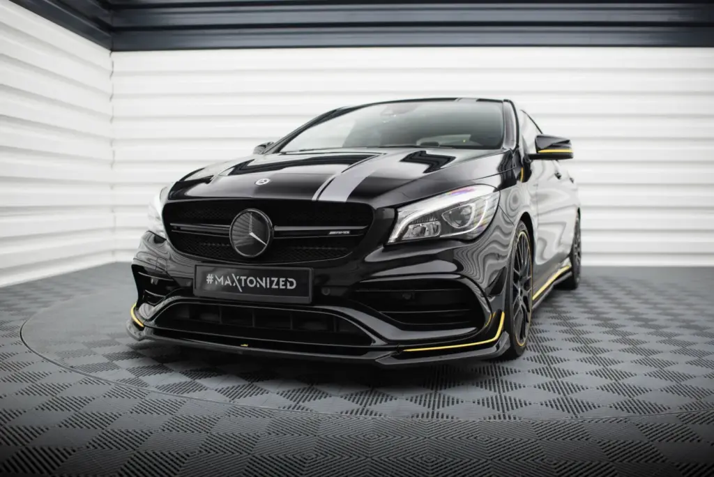 Front Splitter V.4 compatible with Mercedes-AMG CLA 45 Aero C117 Facelift