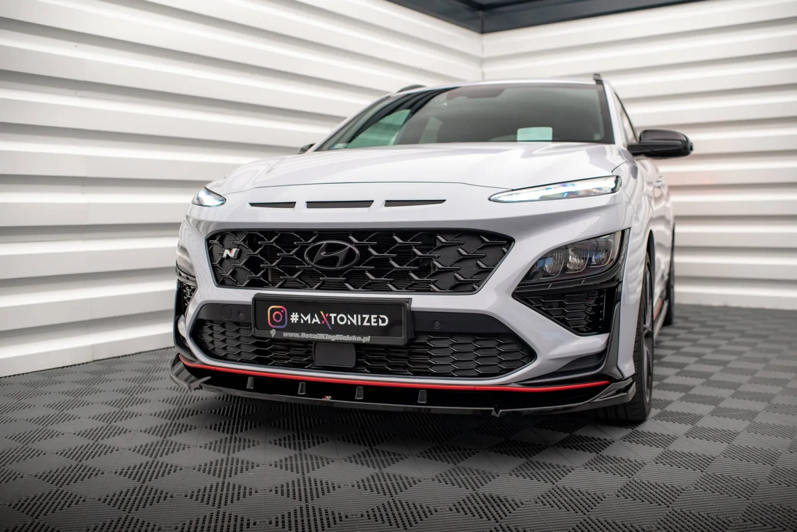 Front Splitter V.2 compatible with Hyundai Kona N Mk1