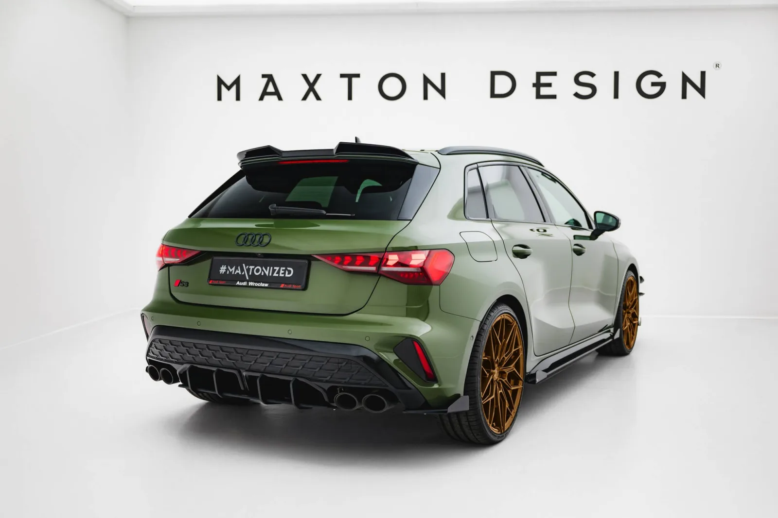 Rear Diffuser Street Pro compatible with Audi S3 Sportback 8Y Facelift