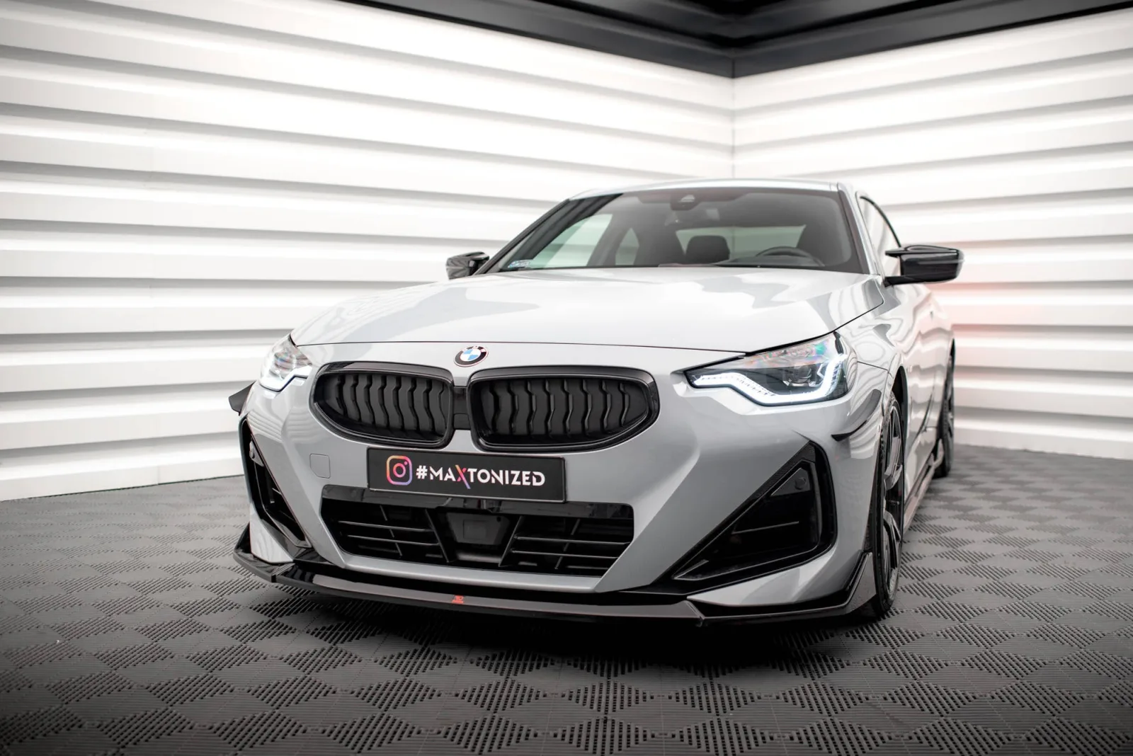 Front Splitter V.3 compatible with BMW 2 Coupe M-Pack / M240i G42