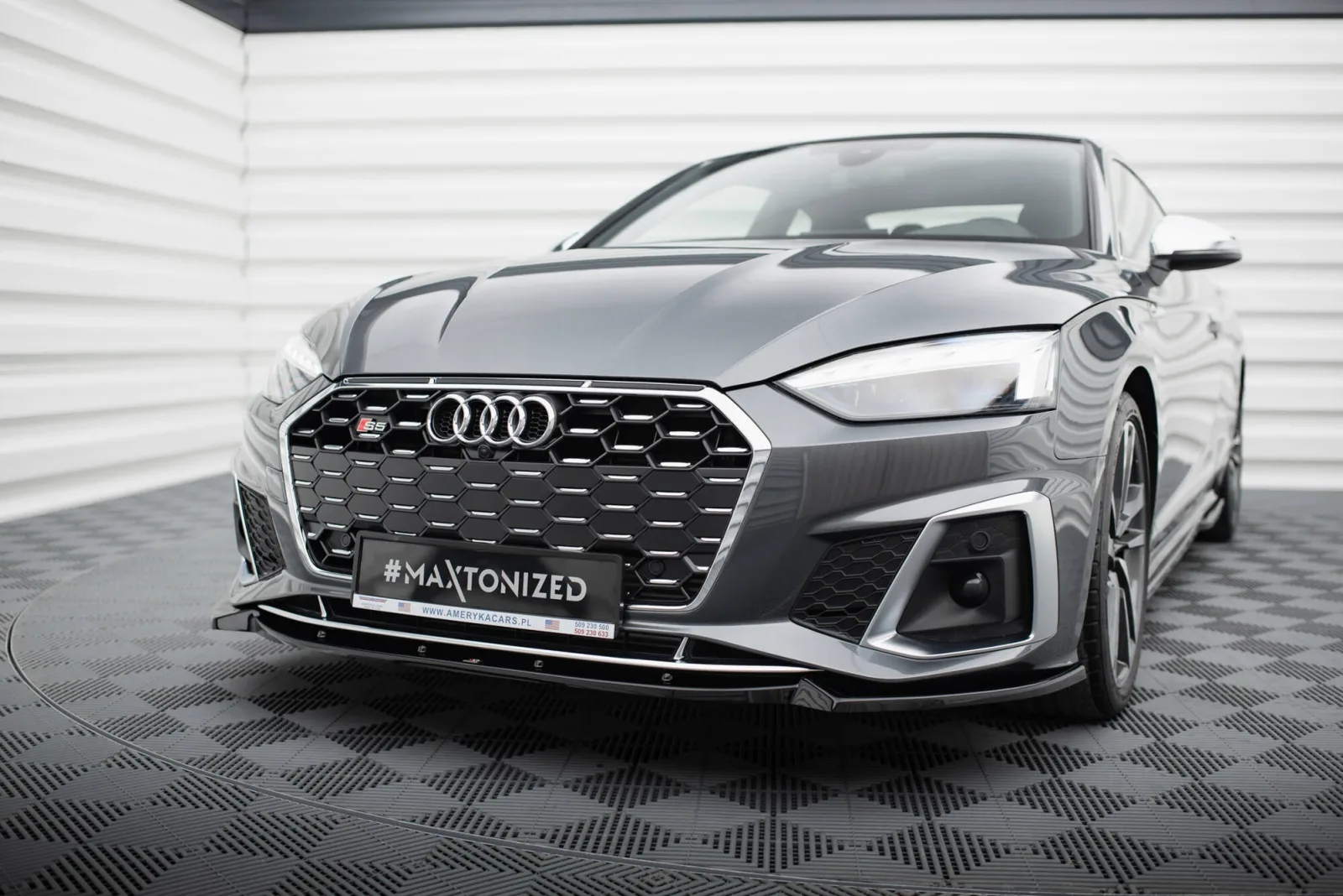 Front Splitter V.2 compatible with Audi S5 / A5 S-Line F5 Facelift