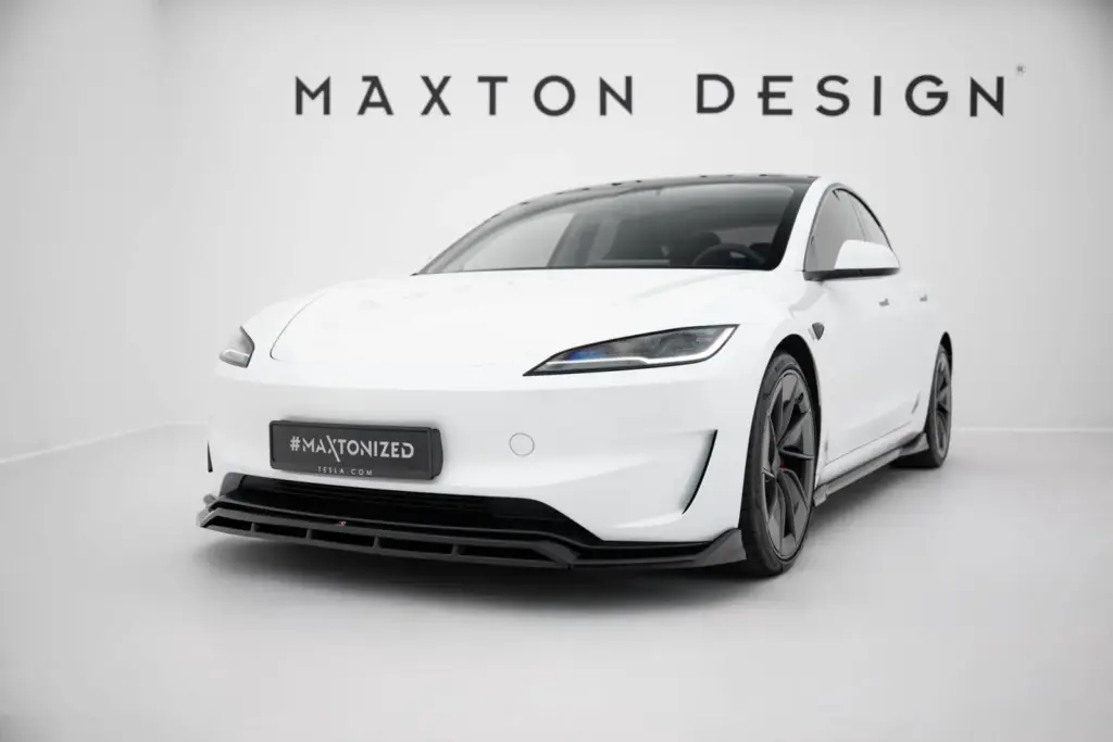 Front Splitter V.1 compatible with Tesla Model 3 Performance Mk1 Facelift