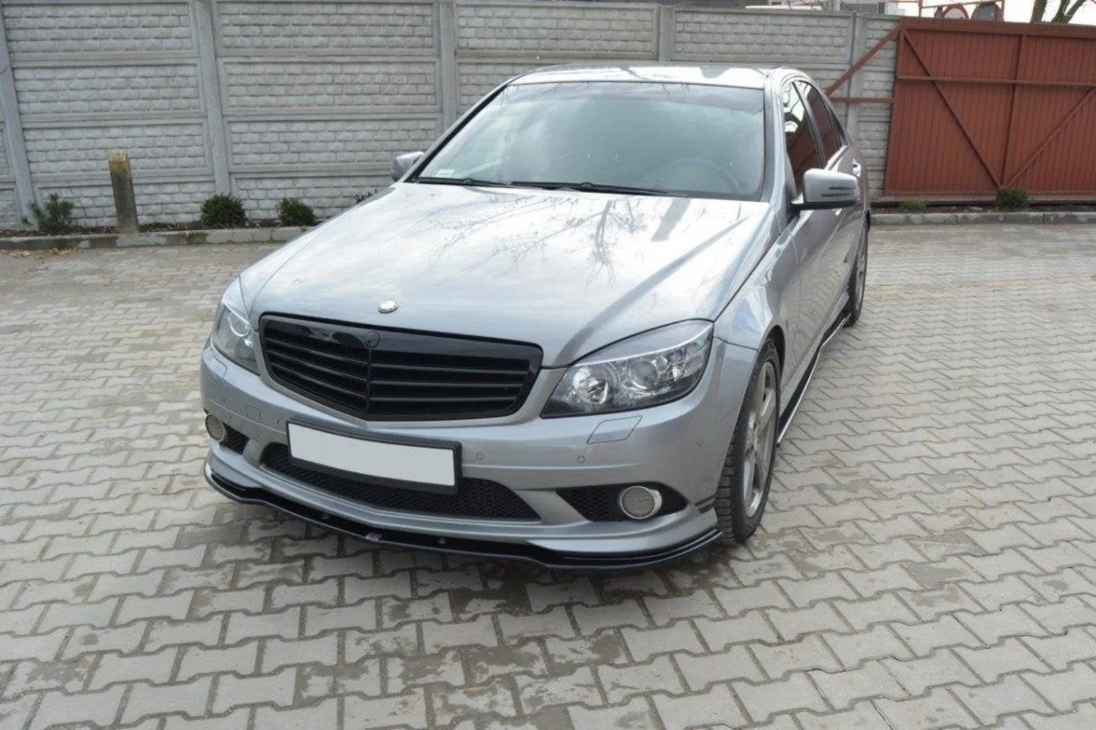 Front Splitter compatible with Mercedes-Benz C Sedan / Estate AMG-Line W204 / S204