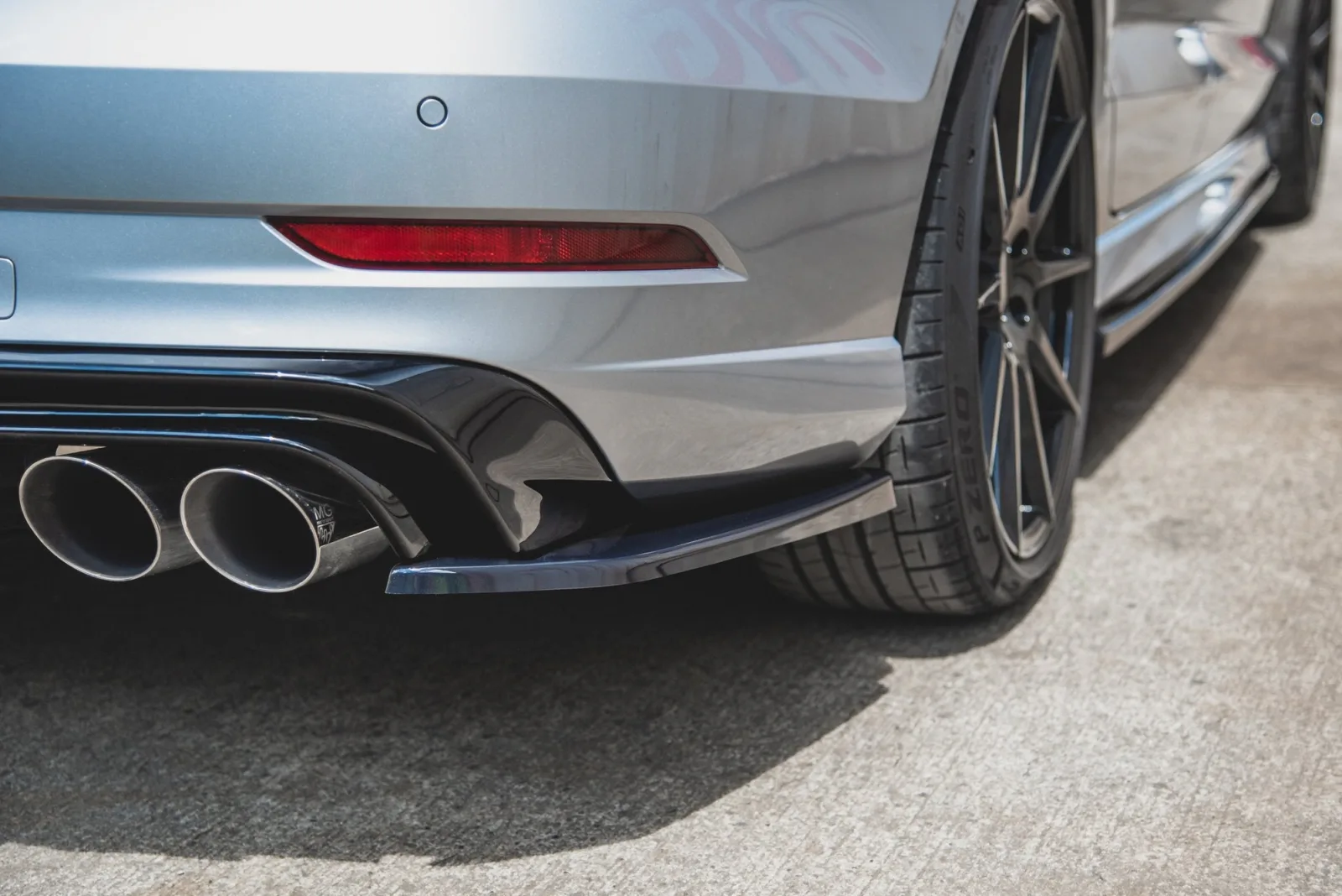 Rear Side Splitters V.2 compatible with Audi S3 Sedan 8V Facelift