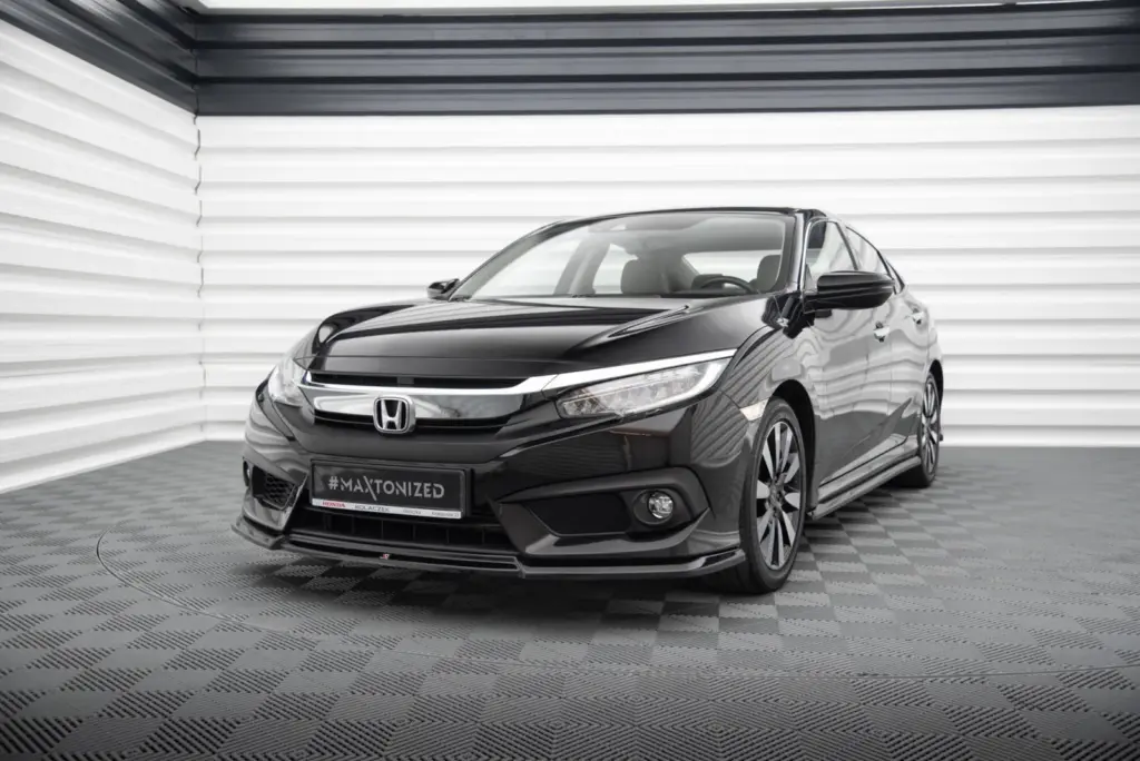 Front Splitter V.2 compatible with Honda Civic Sedan Mk10