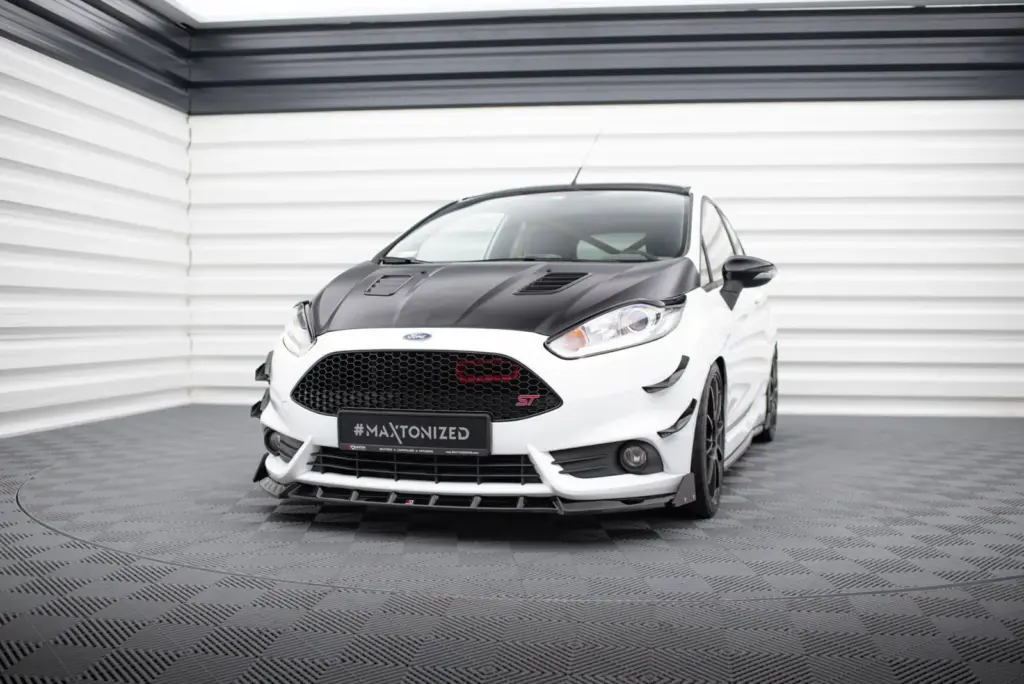Front Splitter V.6 + Flaps compatible with Ford Fiesta ST Mk7 Facelift