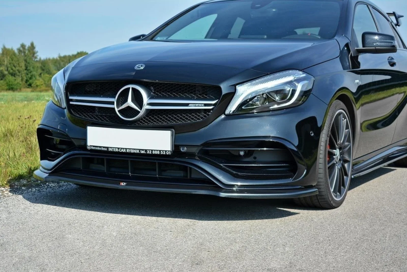 Front Splitter V.1 compatible with Mercedes A W176 AMG Facelift