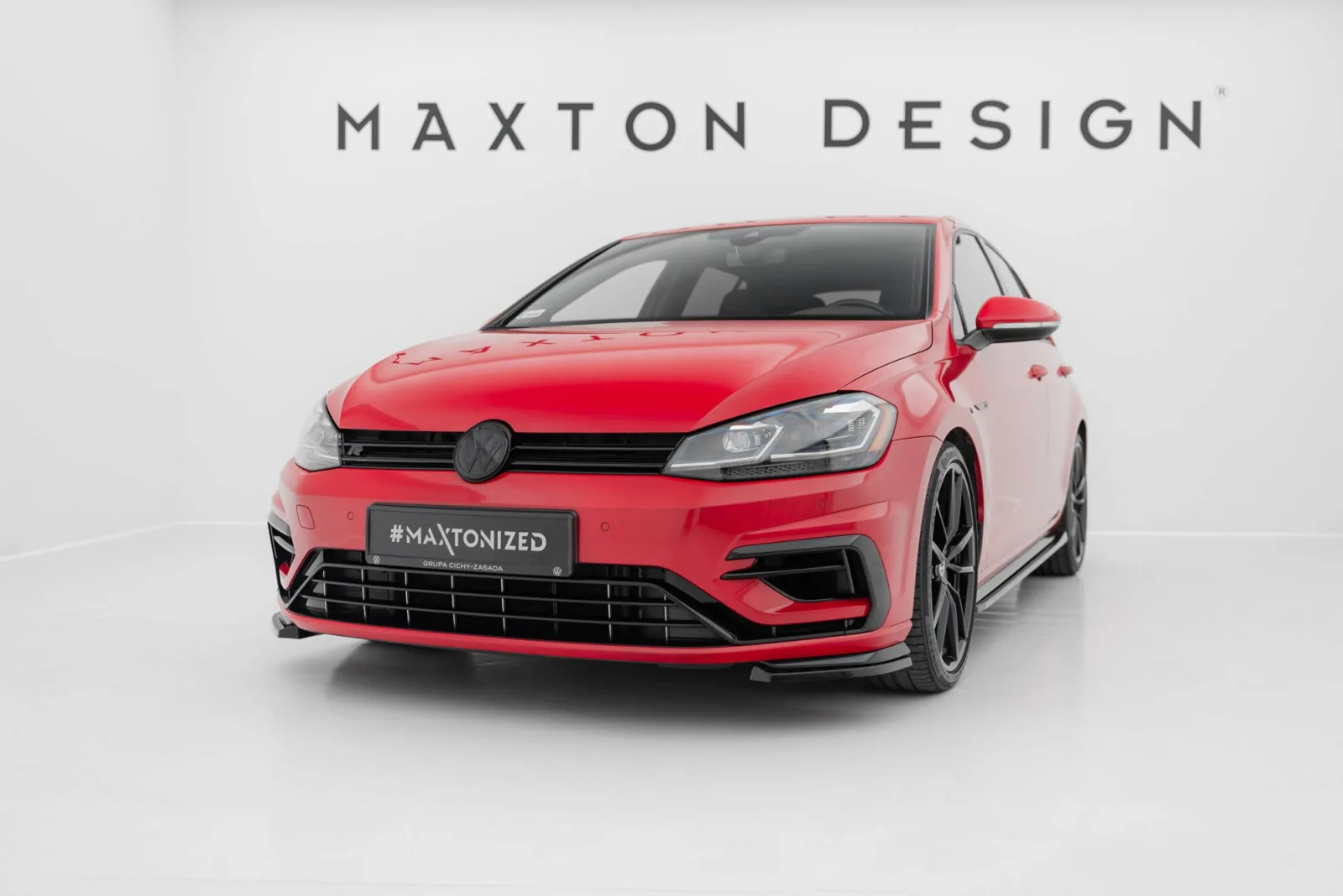 Splitters Front Side compatible with Volkswagen Golf R / R-Line Mk7 Facelift
