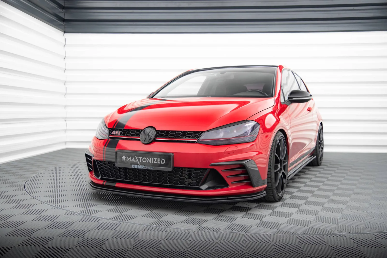 Front Splitter compatible with Volkswagen Golf GTI Clubsport Mk7