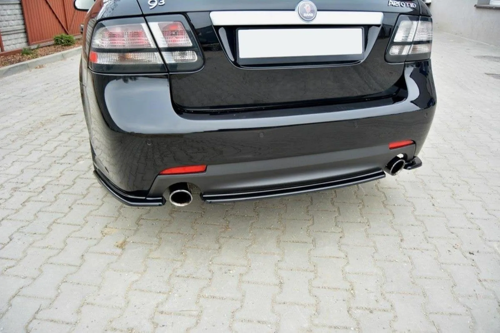 Rear Splitter compatible with Saab 9-3 Aero MK2 Facelift