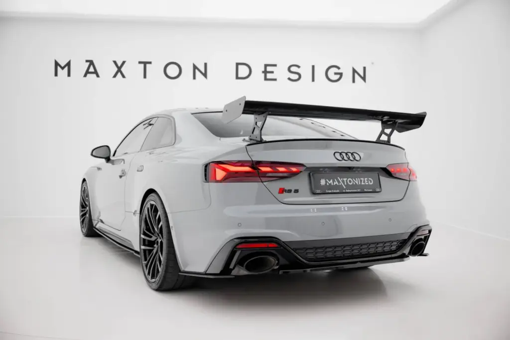 Carbon Spoiler With External Brackets V.2 compatible with Audi A5 / A5 S-Line / S5 / RS5 Coupe F5 / F5 Facelift