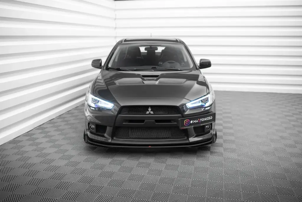 Front Splitter Street Pro + Flaps compatible with Mitsubishi Lancer EVO X