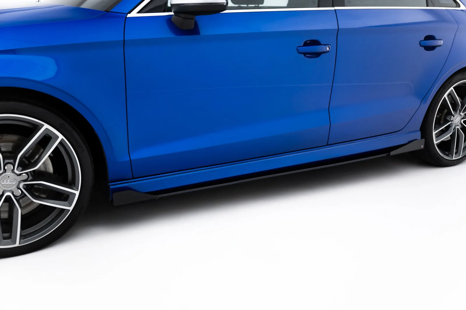 Side Skirts Diffusers Street Pro + Flaps compatible with Audi S3 / A3 S-Line Sedan 8V