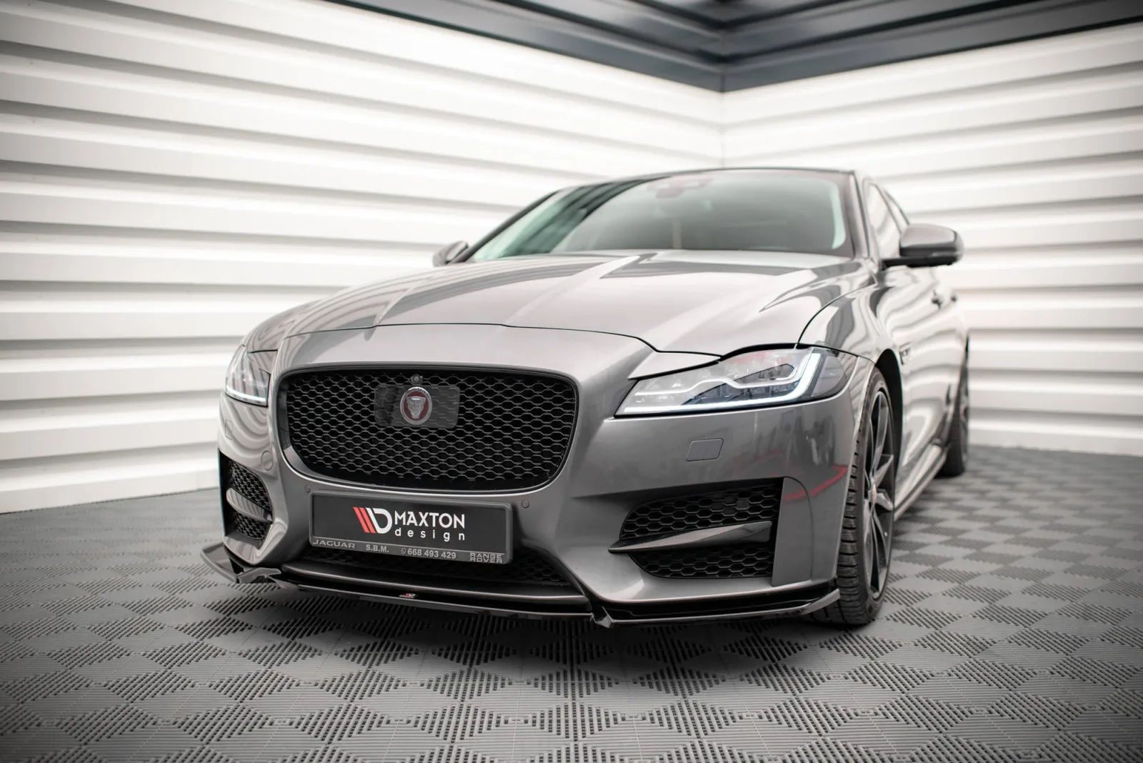 Front Splitter V.2 compatible with Jaguar XF R-Sport Mk2
