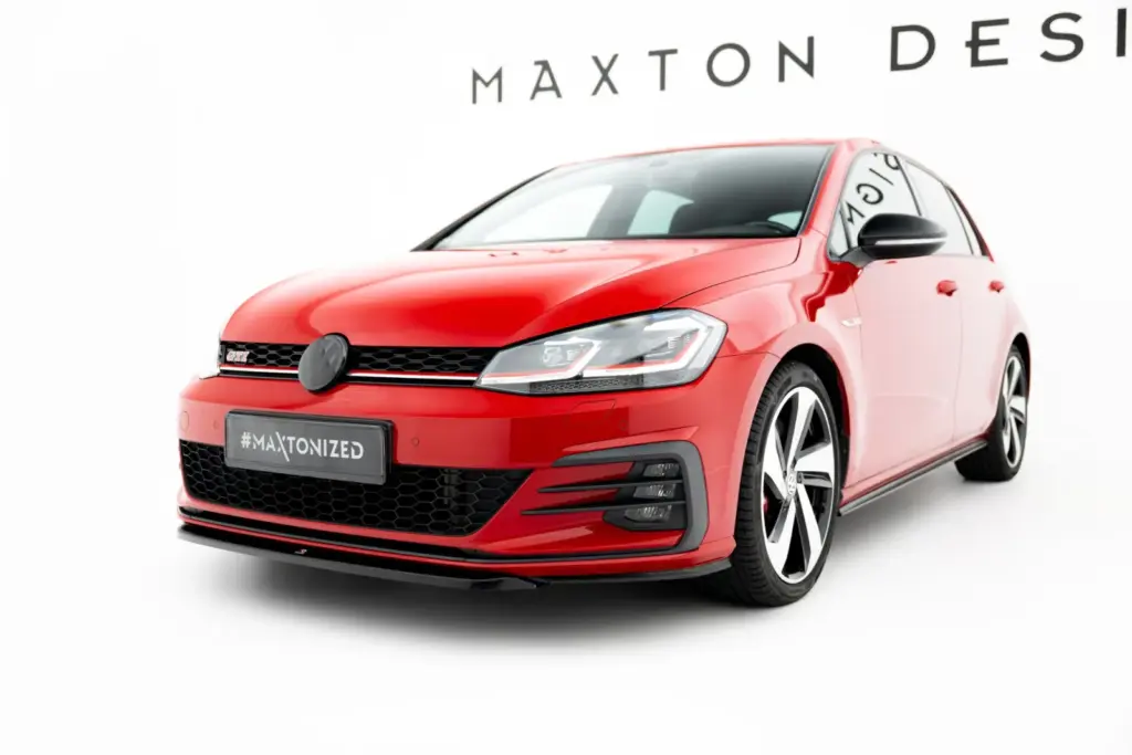 Front Splitter V.5 compatible with Volkswagen Golf GTI / GTD Mk7 Facelift