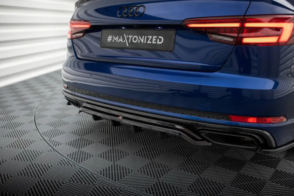 Rear Splitter (With Diffuser) compatible with Audi A4 Competition B9