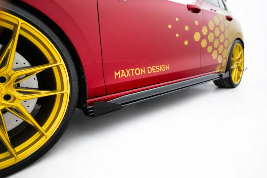 Side Skirts Diffusers Street Pro + Flaps compatible with Volkswagen Golf GTI Clubsport Mk8 Facelift