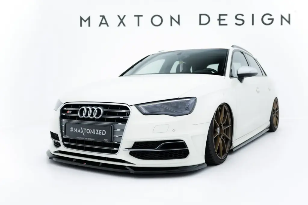 Front Splitter V.2 compatible with Audi S3 / A3 S-Line Sportback / Hatchback 8V